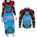 adelaide-strikers-anzac-2024-couples-matching-long-sleeve-bodycon-dress-and-long-sleeve-button-shirt-lest-we-forget-poppy-mix-camouflage