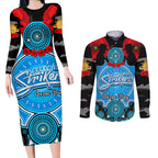 adelaide-strikers-anzac-2024-couples-matching-long-sleeve-bodycon-dress-and-long-sleeve-button-shirt-lest-we-forget-poppy-mix-camouflage