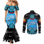 adelaide-strikers-anzac-2024-couples-matching-mermaid-dress-and-long-sleeve-button-shirt-lest-we-forget-poppy-mix-camouflage