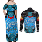 adelaide-strikers-anzac-2024-couples-matching-off-shoulder-maxi-dress-and-long-sleeve-button-shirt-lest-we-forget-poppy-mix-camouflage