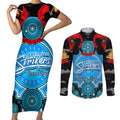 adelaide-strikers-anzac-2024-couples-matching-short-sleeve-bodycon-dress-and-long-sleeve-button-shirt-lest-we-forget-poppy-mix-camouflage