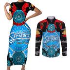 adelaide-strikers-anzac-2024-couples-matching-short-sleeve-bodycon-dress-and-long-sleeve-button-shirt-lest-we-forget-poppy-mix-camouflage