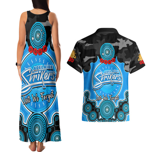 adelaide-strikers-anzac-2024-couples-matching-tank-maxi-dress-and-hawaiian-shirt-lest-we-forget-poppy-mix-camouflage