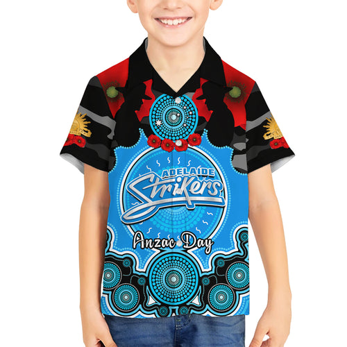 adelaide-strikers-anzac-2024-family-matching-off-shoulder-short-dress-and-hawaiian-shirt-lest-we-forget-poppy-mix-camouflage