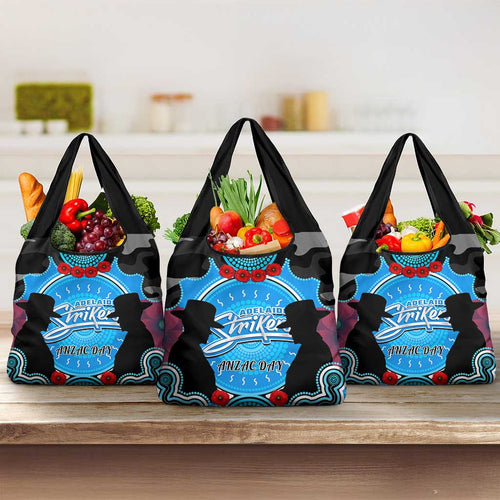 Adelaide Strikers ANZAC 2024 Grocery Bag Lest We Forget Poppy Mix Camouflage