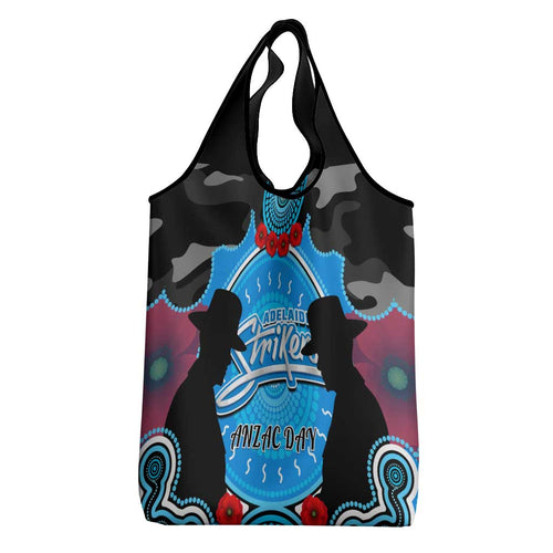 Adelaide Strikers ANZAC 2024 Grocery Bag Lest We Forget Poppy Mix Camouflage