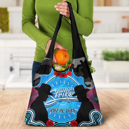 Adelaide Strikers ANZAC 2024 Grocery Bag Lest We Forget Poppy Mix Camouflage