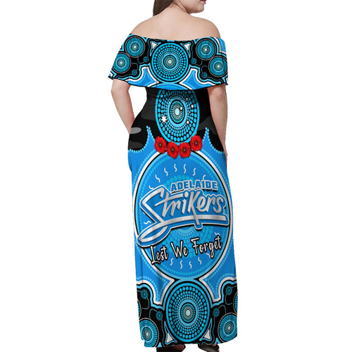 adelaide-strikers-anzac-2024-off-shoulder-maxi-dress-lest-we-forget-poppy-mix-camouflage