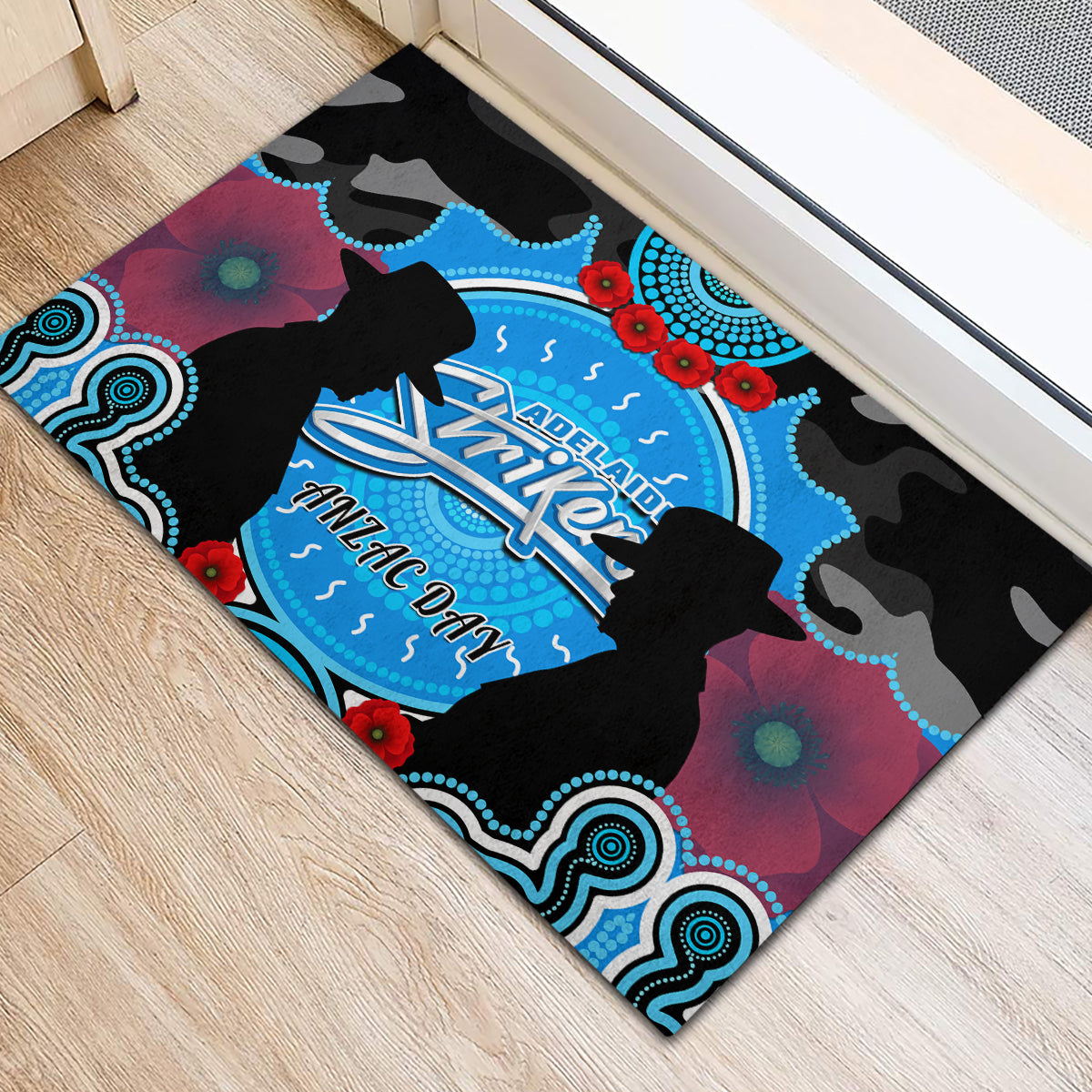 adelaide-strikers-anzac-2024-rubber-doormat-lest-we-forget-poppy-mix-camouflage