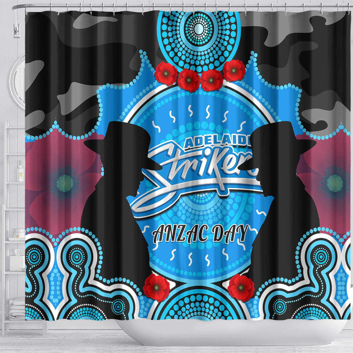 adelaide-strikers-anzac-2024-shower-curtain-lest-we-forget-poppy-mix-camouflage