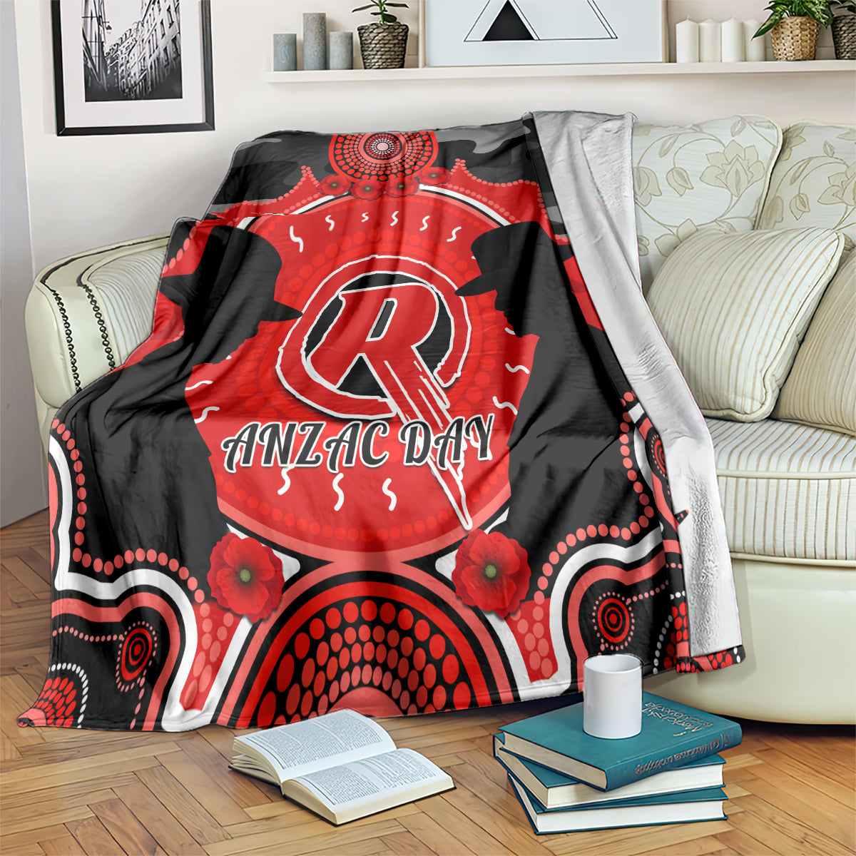 melbourne-renegades-anzac-2024-blanket-lest-we-forget-poppy-mix-camouflage