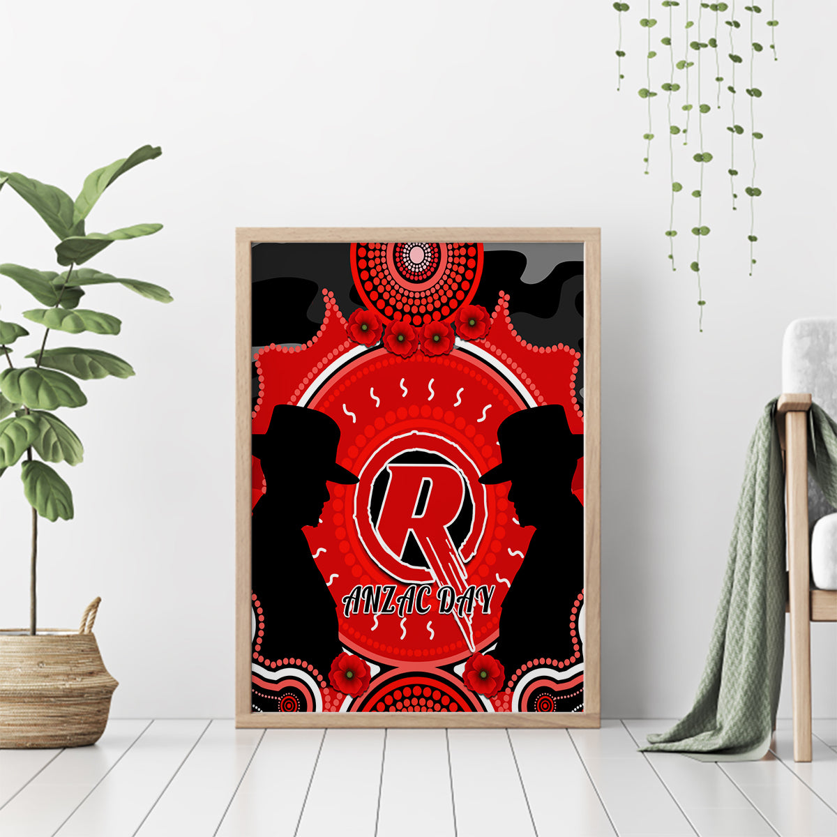 melbourne-renegades-anzac-2024-canvas-wall-art-lest-we-forget-poppy-mix-camouflage