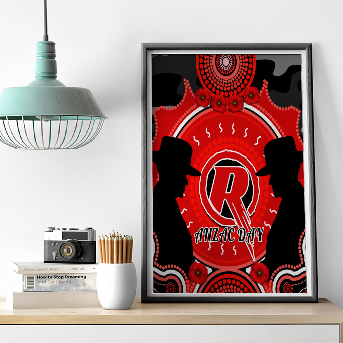 melbourne-renegades-anzac-2024-canvas-wall-art-lest-we-forget-poppy-mix-camouflage