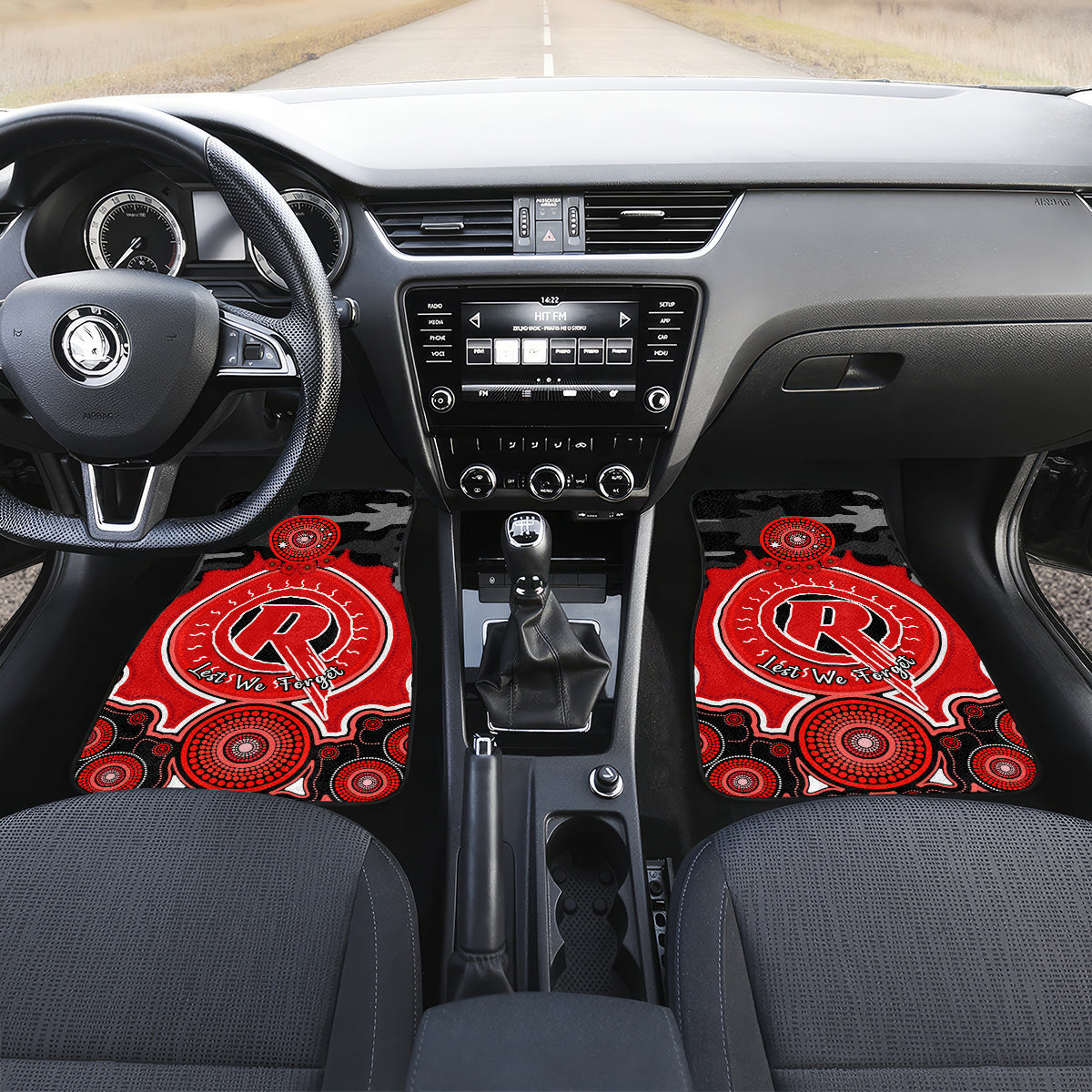 melbourne-renegades-anzac-2024-car-mats-lest-we-forget-poppy-mix-camouflage