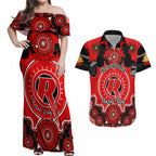 melbourne-renegades-anzac-2024-couples-matching-off-shoulder-maxi-dress-and-hawaiian-shirt-lest-we-forget-poppy-mix-camouflage