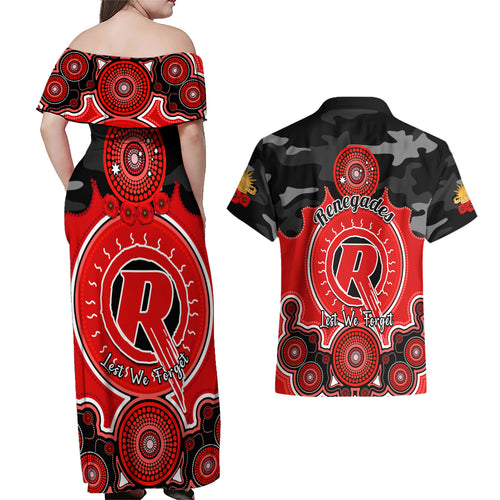 melbourne-renegades-anzac-2024-couples-matching-off-shoulder-maxi-dress-and-hawaiian-shirt-lest-we-forget-poppy-mix-camouflage