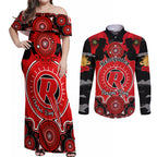 melbourne-renegades-anzac-2024-couples-matching-off-shoulder-maxi-dress-and-long-sleeve-button-shirt-lest-we-forget-poppy-mix-camouflage