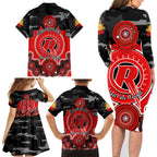 melbourne-renegades-anzac-2024-family-matching-long-sleeve-bodycon-dress-and-hawaiian-shirt-lest-we-forget-poppy-mix-camouflage