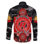 melbourne-renegades-anzac-2024-family-matching-long-sleeve-bodycon-dress-and-hawaiian-shirt-lest-we-forget-poppy-mix-camouflage