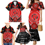 melbourne-renegades-anzac-2024-family-matching-mermaid-dress-and-hawaiian-shirt-lest-we-forget-poppy-mix-camouflage