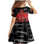 melbourne-renegades-anzac-2024-family-matching-mermaid-dress-and-hawaiian-shirt-lest-we-forget-poppy-mix-camouflage