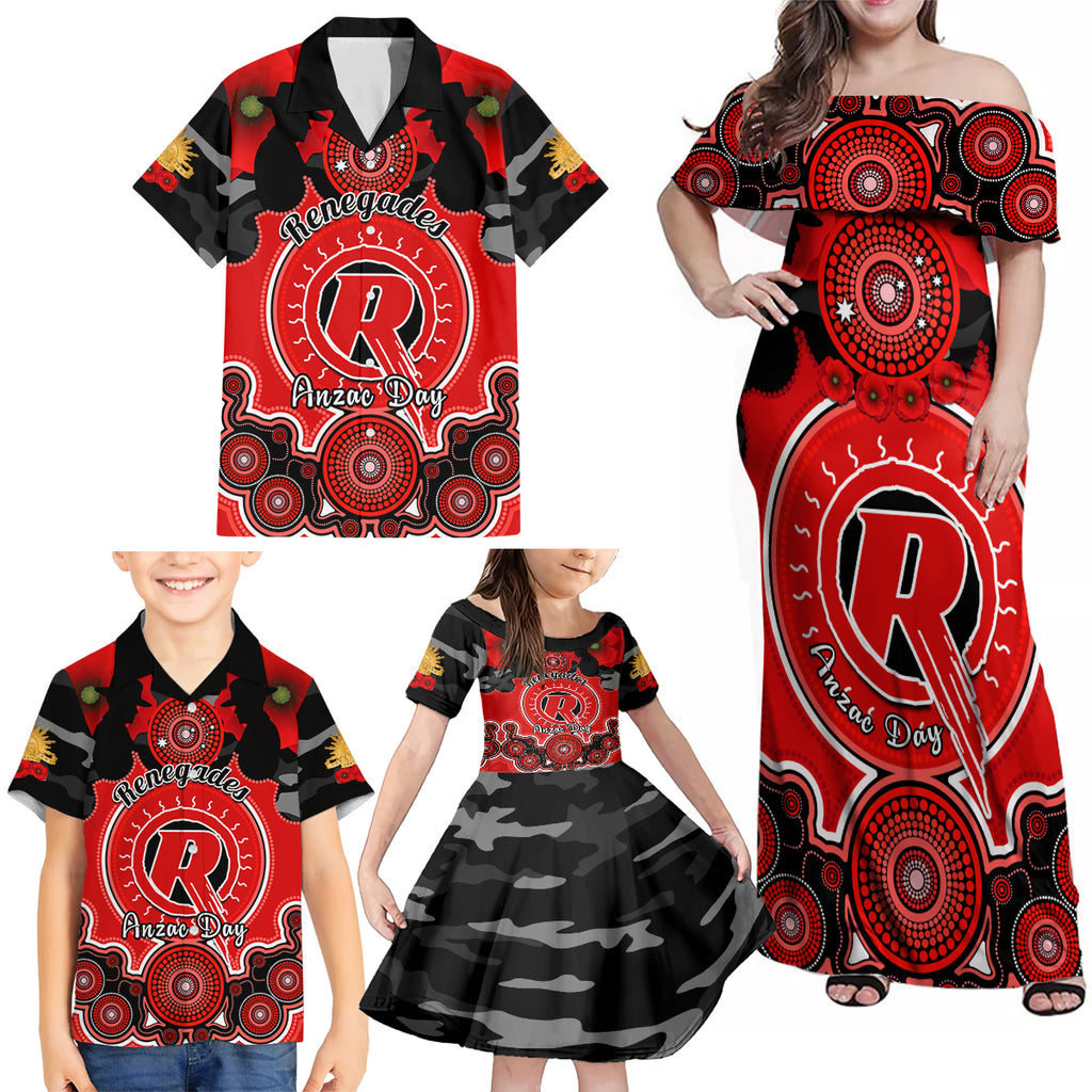 melbourne-renegades-anzac-2024-family-matching-off-shoulder-maxi-dress-and-hawaiian-shirt-lest-we-forget-poppy-mix-camouflage