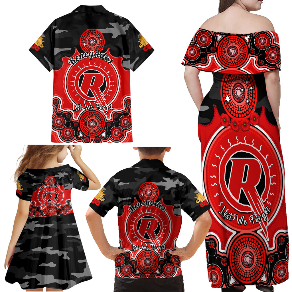 melbourne-renegades-anzac-2024-family-matching-off-shoulder-maxi-dress-and-hawaiian-shirt-lest-we-forget-poppy-mix-camouflage
