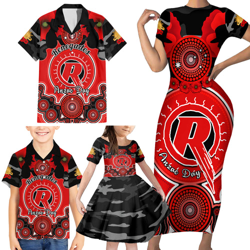 melbourne-renegades-anzac-2024-family-matching-short-sleeve-bodycon-dress-and-hawaiian-shirt-lest-we-forget-poppy-mix-camouflage