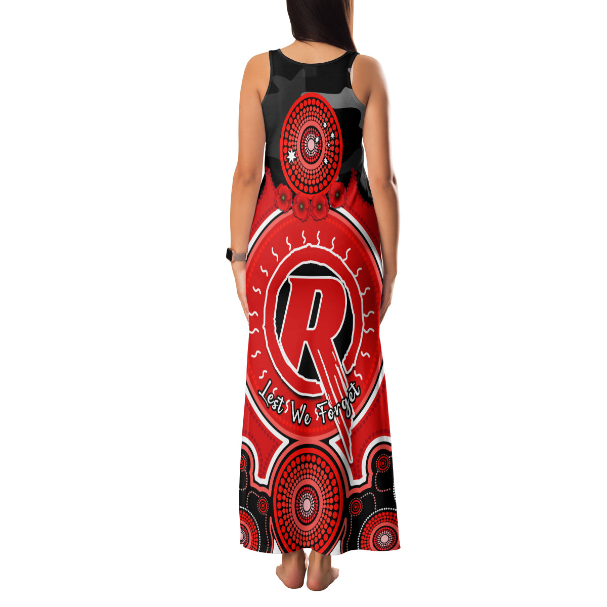 melbourne-renegades-anzac-2024-family-matching-tank-maxi-dress-and-hawaiian-shirt-lest-we-forget-poppy-mix-camouflage