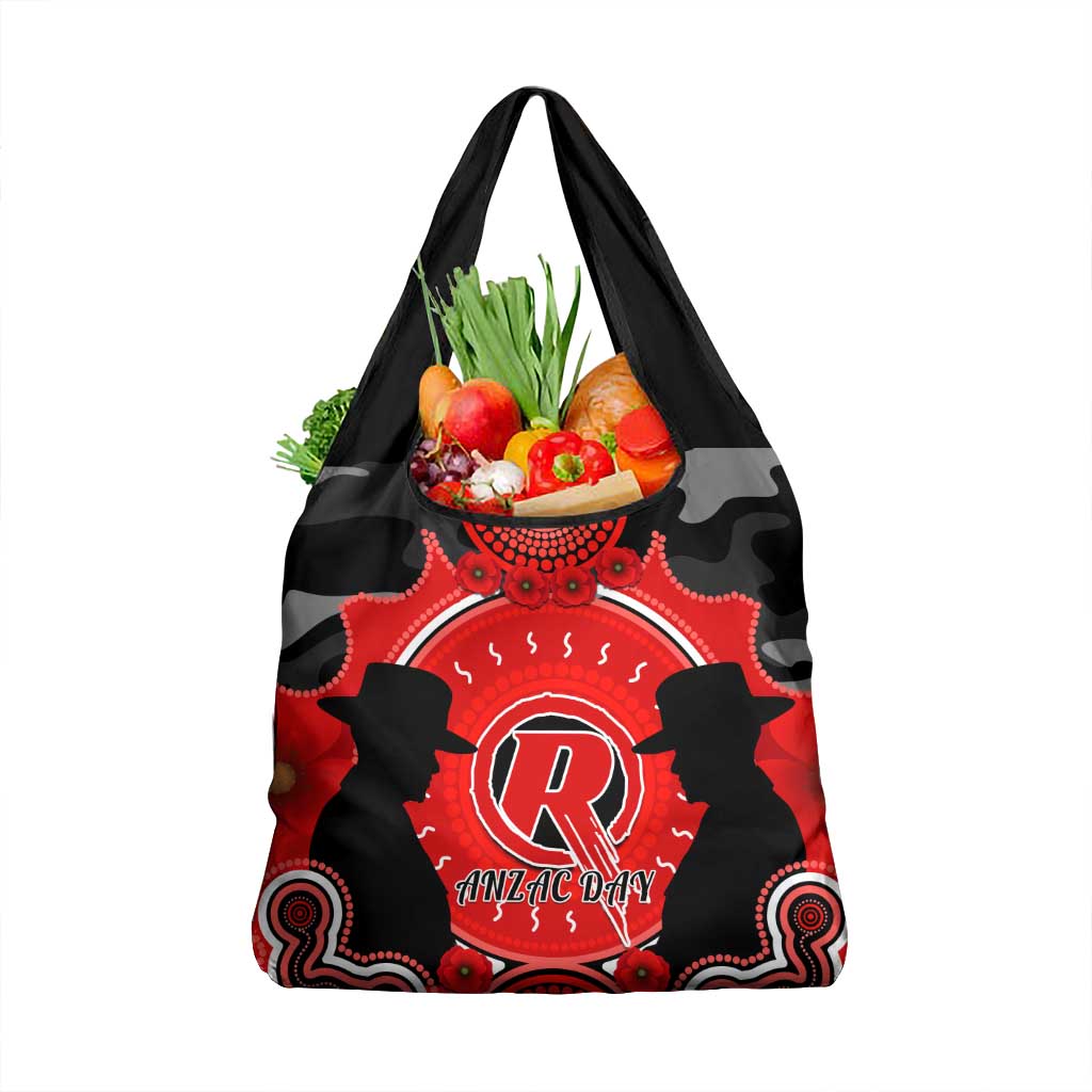 Melbourne Renegades ANZAC 2024 Grocery Bag Lest We Forget Poppy Mix Camouflage