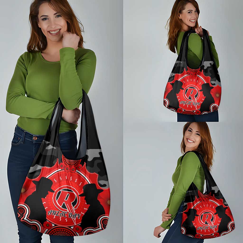 Melbourne Renegades ANZAC 2024 Grocery Bag Lest We Forget Poppy Mix Camouflage