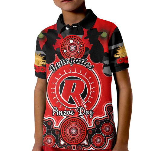 melbourne-renegades-anzac-2024-kid-polo-shirt-lest-we-forget-poppy-mix-camouflage