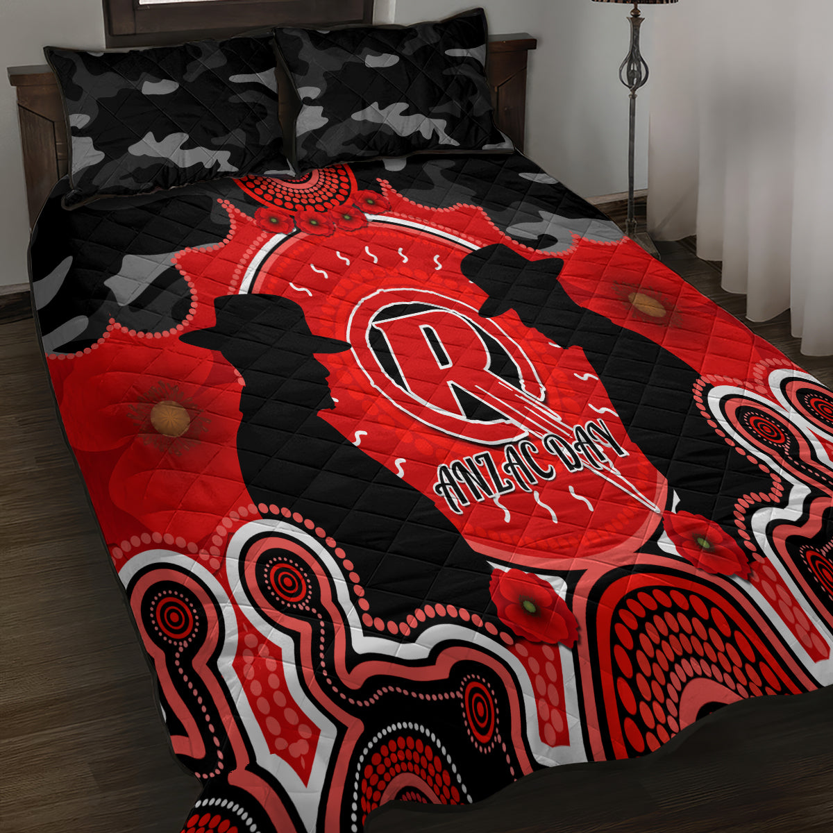 melbourne-renegades-anzac-2024-quilt-bed-set-lest-we-forget-poppy-mix-camouflage