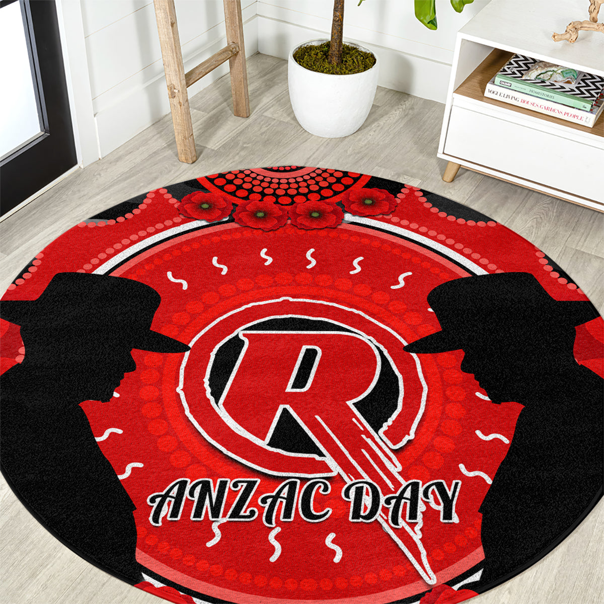 melbourne-renegades-anzac-2024-round-carpet-lest-we-forget-poppy-mix-camouflage