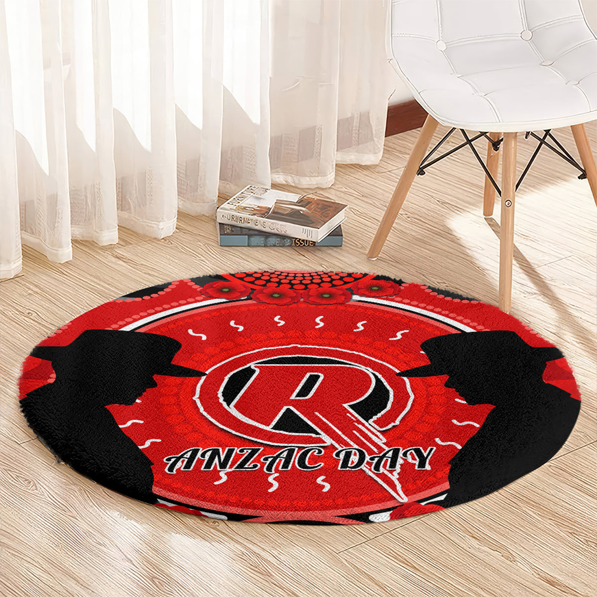 melbourne-renegades-anzac-2024-round-carpet-lest-we-forget-poppy-mix-camouflage