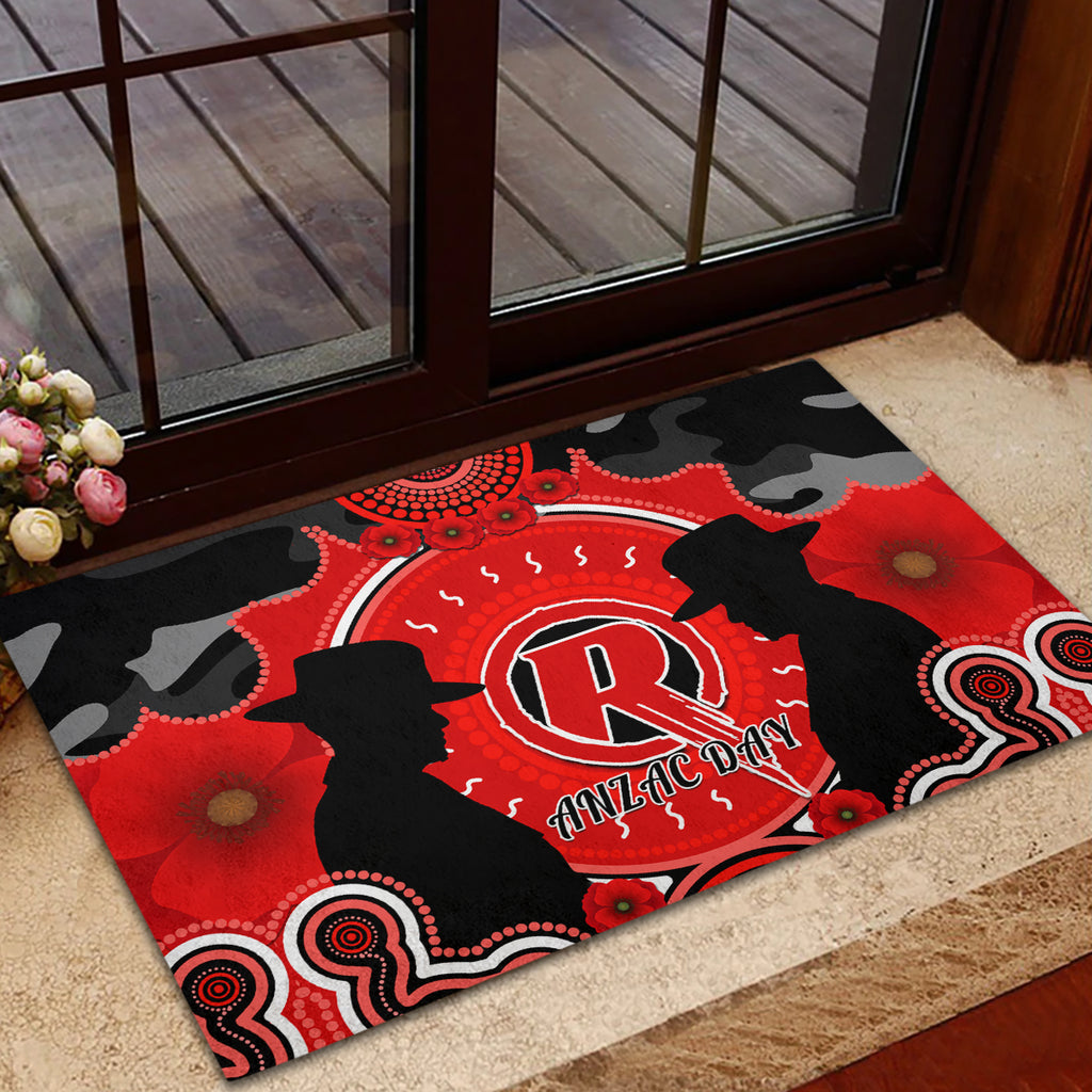 melbourne-renegades-anzac-2024-rubber-doormat-lest-we-forget-poppy-mix-camouflage