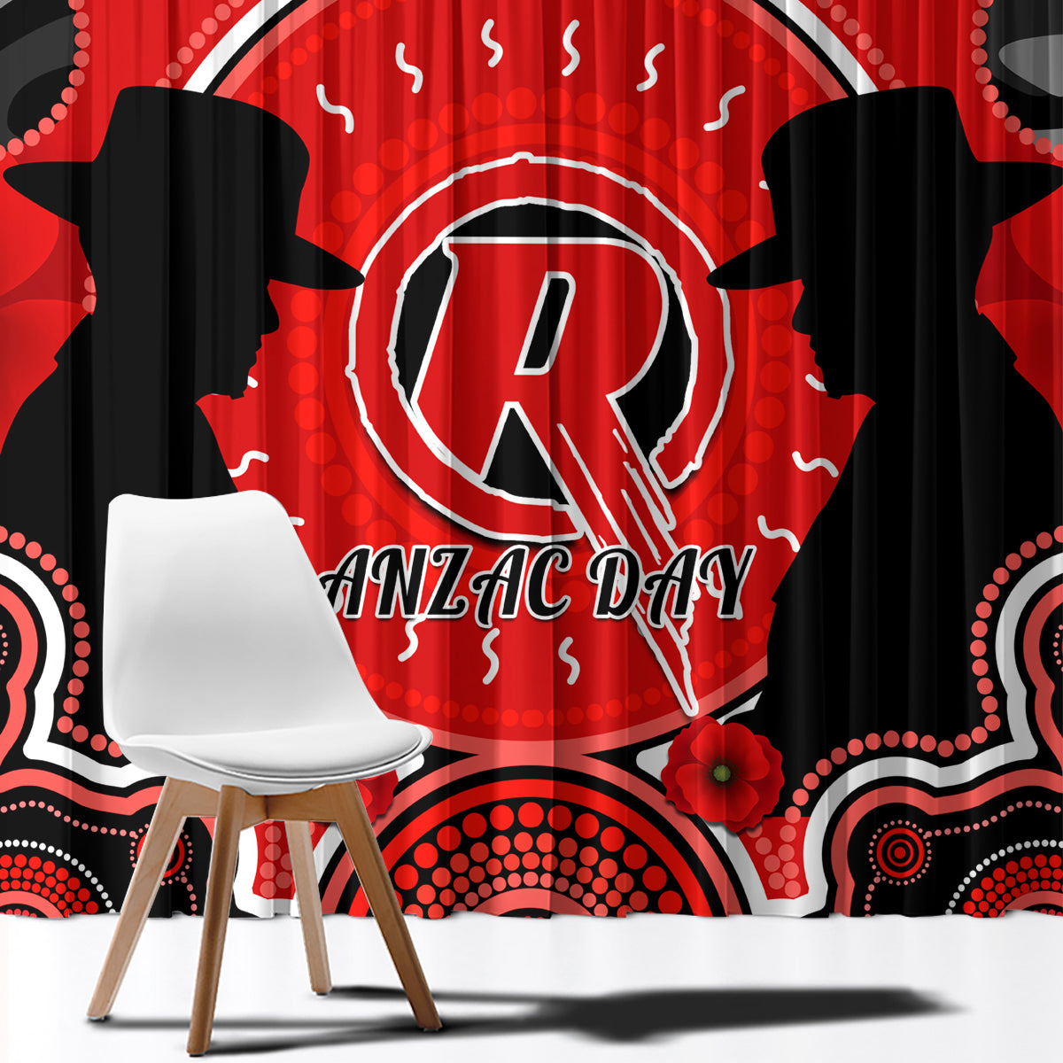 melbourne-renegades-anzac-2024-window-curtain-lest-we-forget-poppy-mix-camouflage