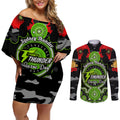 sydney-thunder-anzac-2024-couples-matching-off-shoulder-short-dress-and-long-sleeve-button-shirt-lest-we-forget-poppy-mix-camouflage