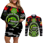 sydney-thunder-anzac-2024-couples-matching-off-shoulder-short-dress-and-long-sleeve-button-shirt-lest-we-forget-poppy-mix-camouflage