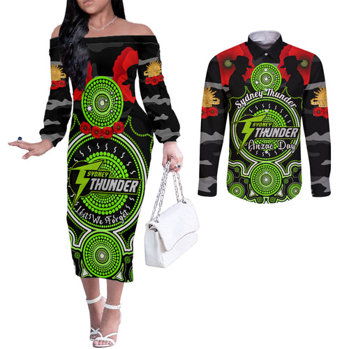 sydney-thunder-anzac-2024-couples-matching-off-the-shoulder-long-sleeve-dress-and-long-sleeve-button-shirt-lest-we-forget-poppy-mix-camouflage