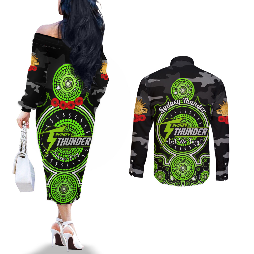sydney-thunder-anzac-2024-couples-matching-off-the-shoulder-long-sleeve-dress-and-long-sleeve-button-shirt-lest-we-forget-poppy-mix-camouflage