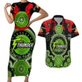 sydney-thunder-anzac-2024-couples-matching-short-sleeve-bodycon-dress-and-hawaiian-shirt-lest-we-forget-poppy-mix-camouflage