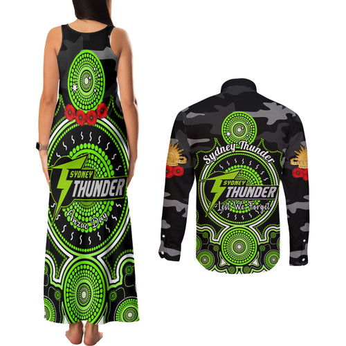 sydney-thunder-anzac-2024-couples-matching-tank-maxi-dress-and-long-sleeve-button-shirt-lest-we-forget-poppy-mix-camouflage