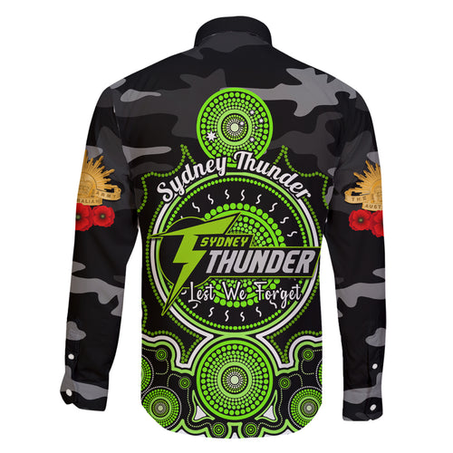 sydney-thunder-anzac-2024-family-matching-off-shoulder-long-sleeve-dress-and-hawaiian-shirt-lest-we-forget-poppy-mix-camouflage