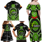 sydney-thunder-anzac-2024-family-matching-off-shoulder-maxi-dress-and-hawaiian-shirt-lest-we-forget-poppy-mix-camouflage