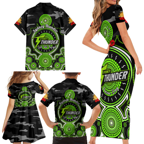 sydney-thunder-anzac-2024-family-matching-short-sleeve-bodycon-dress-and-hawaiian-shirt-lest-we-forget-poppy-mix-camouflage