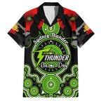 sydney-thunder-anzac-2024-family-matching-short-sleeve-bodycon-dress-and-hawaiian-shirt-lest-we-forget-poppy-mix-camouflage