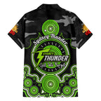 sydney-thunder-anzac-2024-family-matching-short-sleeve-bodycon-dress-and-hawaiian-shirt-lest-we-forget-poppy-mix-camouflage
