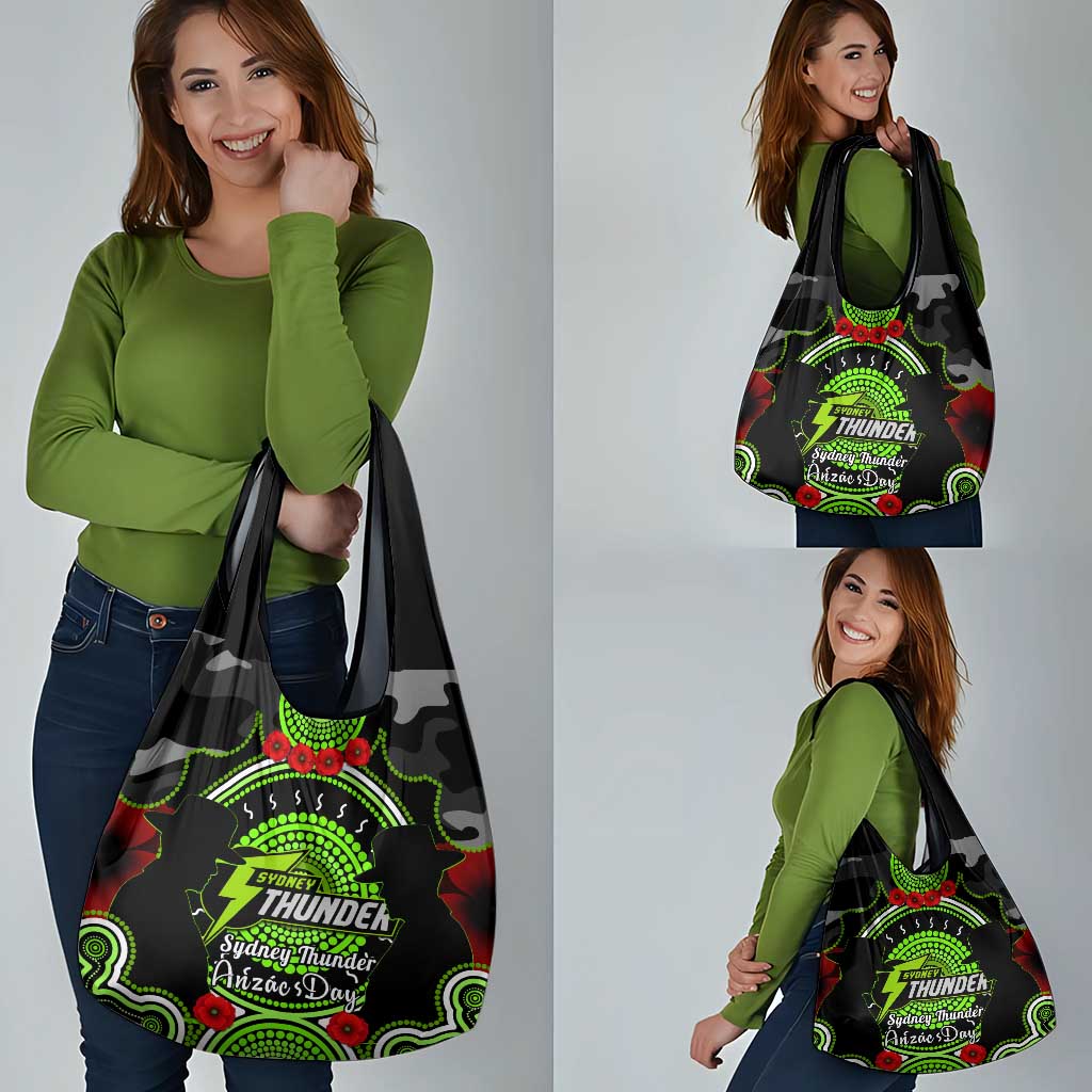 Sydney Thunder ANZAC 2024 Grocery Bag Lest We Forget Poppy Mix Camouflage