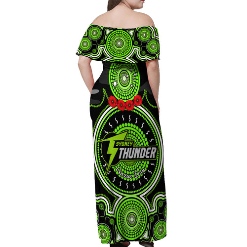 sydney-thunder-anzac-2024-off-shoulder-maxi-dress-lest-we-forget-poppy-mix-camouflage